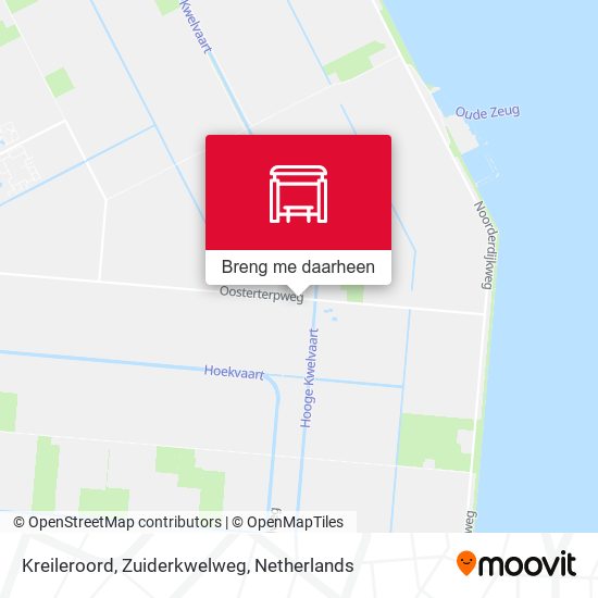 Kreileroord, Zuiderkwelweg kaart