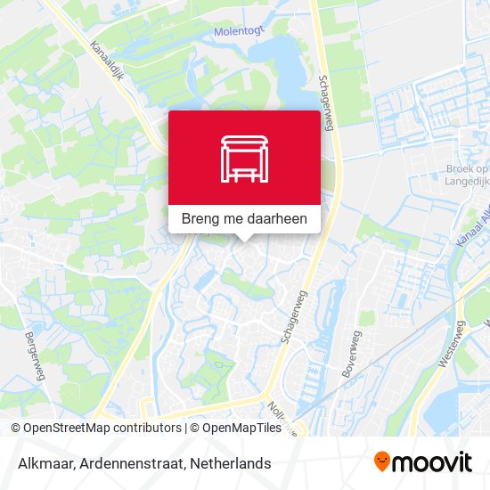 Alkmaar, Ardennenstraat kaart