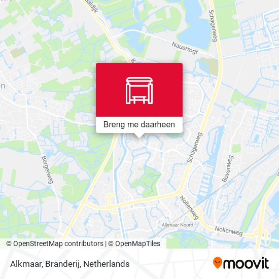Alkmaar, Branderij kaart
