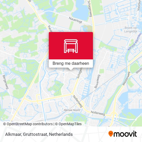 Alkmaar, Gruttostraat kaart