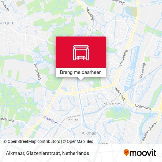 Alkmaar, Glazenierstraat kaart