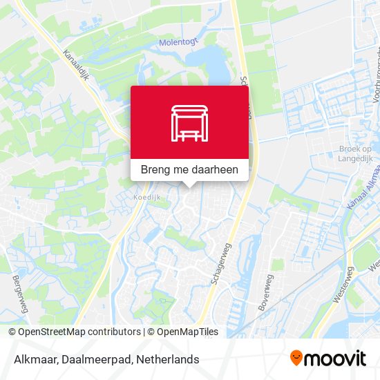 Alkmaar, Daalmeerpad kaart
