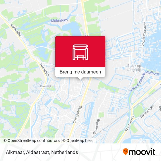 Alkmaar, Aidastraat kaart