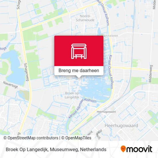Broek Op Langedijk, Museumweg kaart