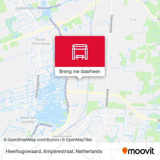 Heerhugowaard, Ampèrestraat kaart