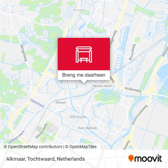 Alkmaar, Tochtwaard kaart