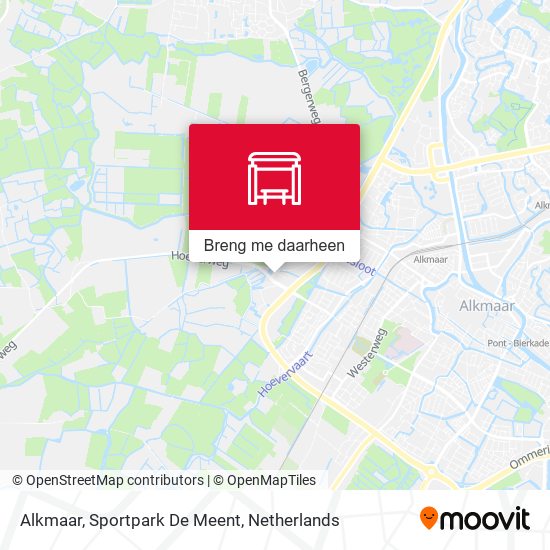Alkmaar, Sportpark De Meent kaart