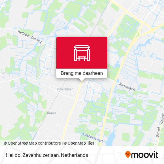 Heiloo, Zevenhuizerlaan kaart