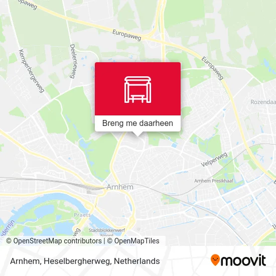Arnhem, Heselbergherweg kaart