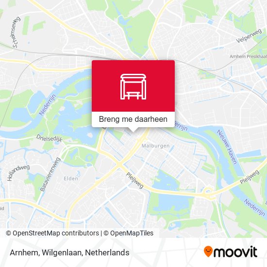 Arnhem, Wilgenlaan kaart