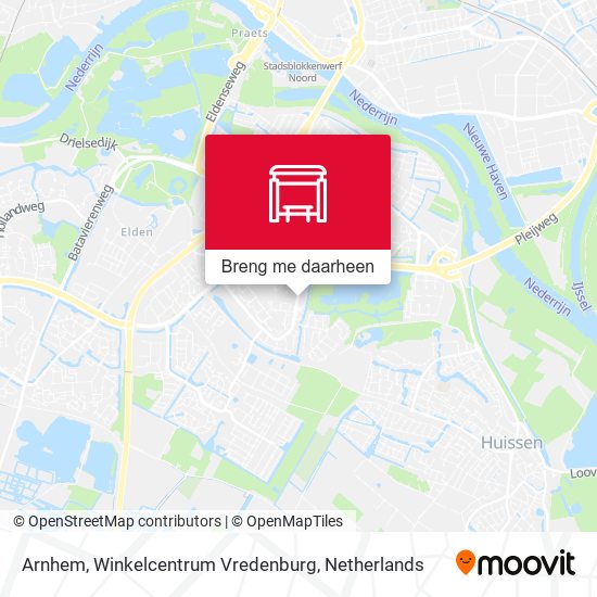 Arnhem, Winkelcentrum Vredenburg kaart