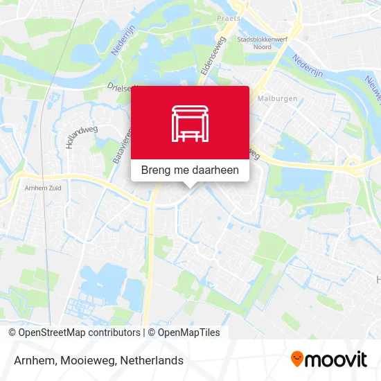 Arnhem, Mooieweg kaart