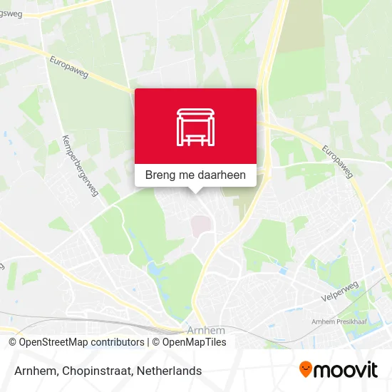 Arnhem, Chopinstraat kaart