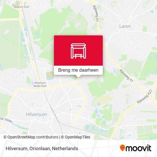 Hilversum, Orionlaan kaart