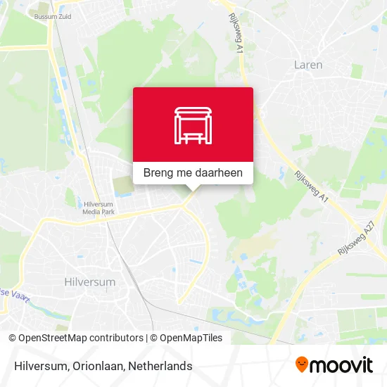 Hilversum, Orionlaan kaart