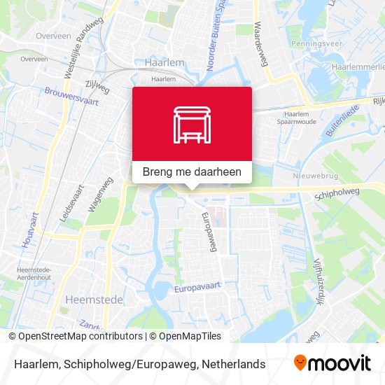 Haarlem, Schipholweg/Europaweg kaart