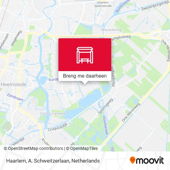 Haarlem, A. Schweitzerlaan kaart