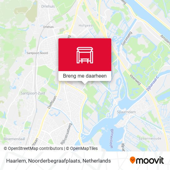 Haarlem, Noorderbegraafplaats kaart