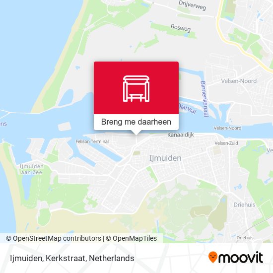 Ijmuiden, Kerkstraat kaart