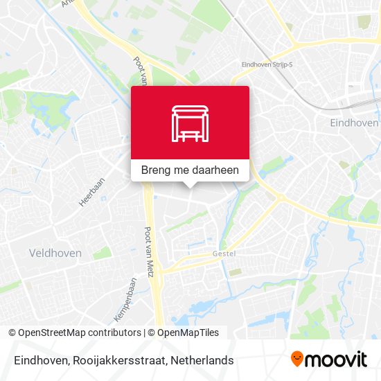 Eindhoven, Rooijakkersstraat kaart
