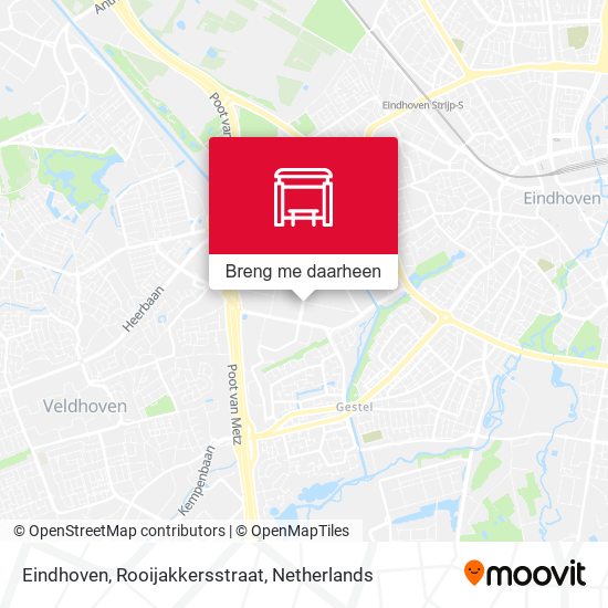 Eindhoven, Rooijakkersstraat kaart