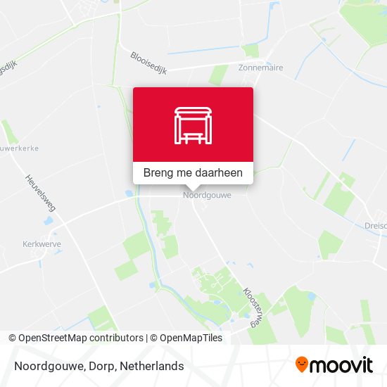 Noordgouwe, Dorp kaart