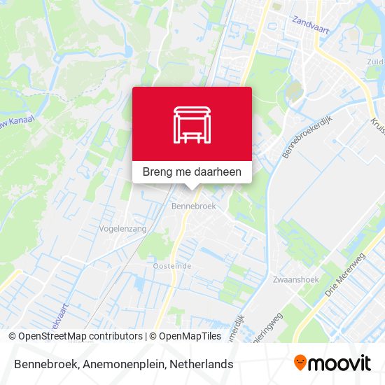 Bennebroek, Anemonenplein kaart