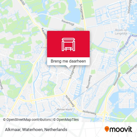 Alkmaar, Waterhoen kaart