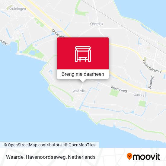 Waarde, Havenoordseweg kaart