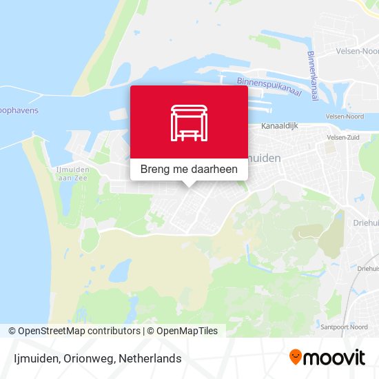 Ijmuiden, Orionweg kaart