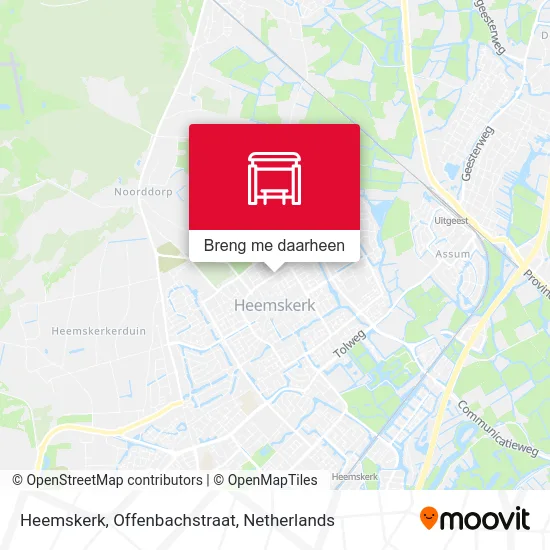 Heemskerk, Offenbachstraat kaart