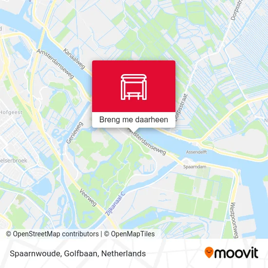 Spaarnwoude, Golfbaan kaart