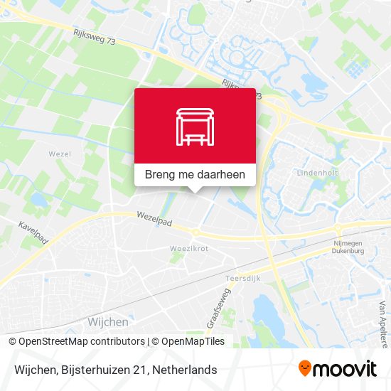 Wijchen, Bijsterhuizen 21 kaart