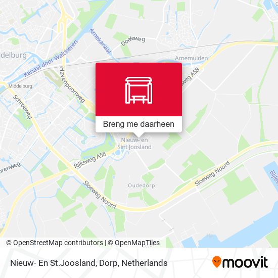 Nieuw- En St.Joosland, Dorp kaart