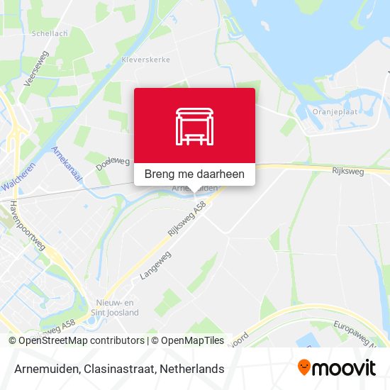 Arnemuiden, Clasinastraat kaart