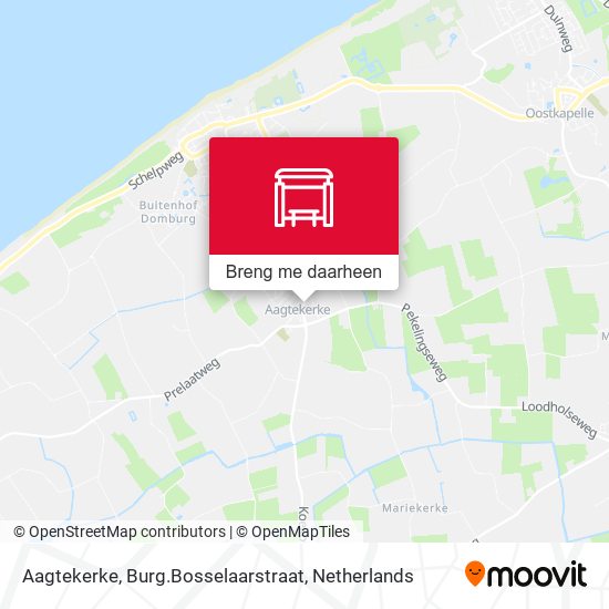 Aagtekerke, Burg.Bosselaarstraat kaart