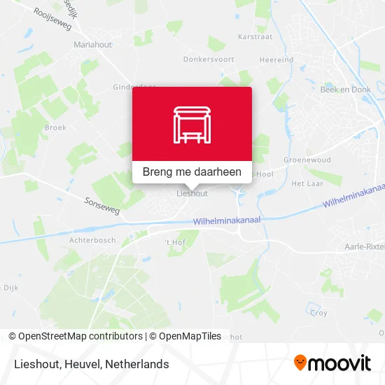 Lieshout, Heuvel kaart