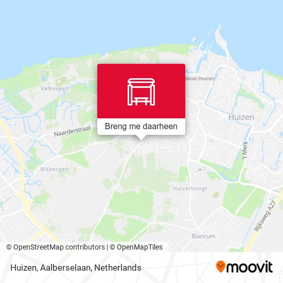 Huizen, Aalberselaan kaart