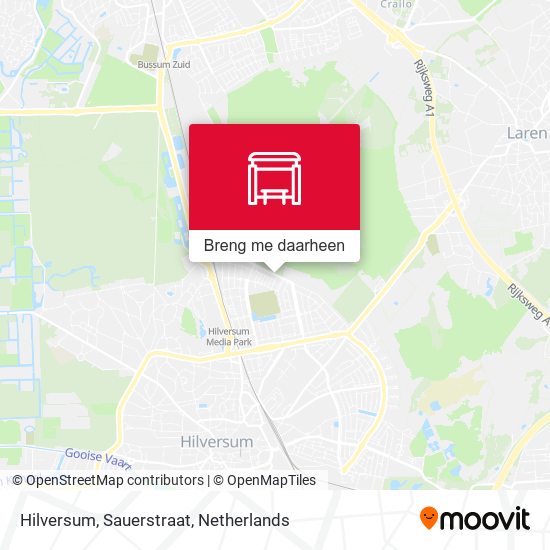 Hilversum, Sauerstraat kaart