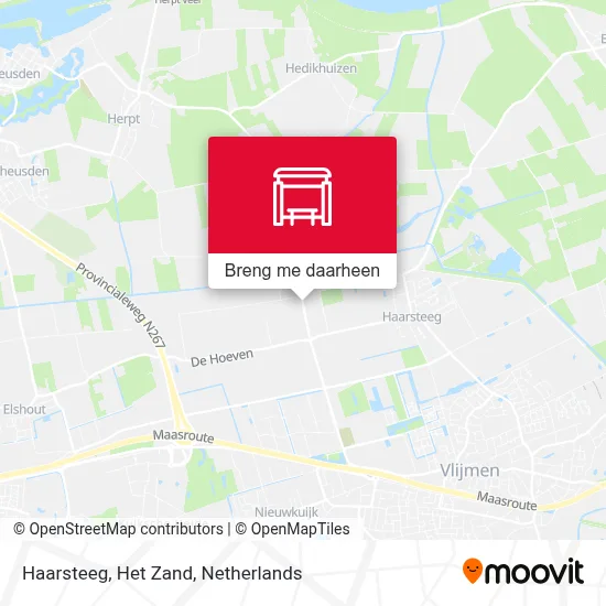 Haarsteeg, Het Zand kaart