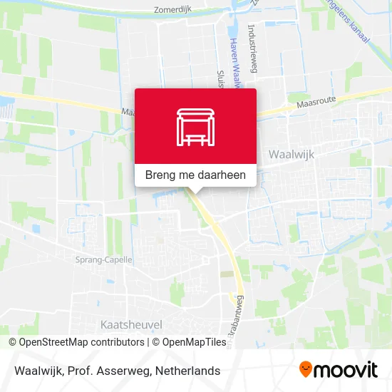 Waalwijk, Prof. Asserweg kaart
