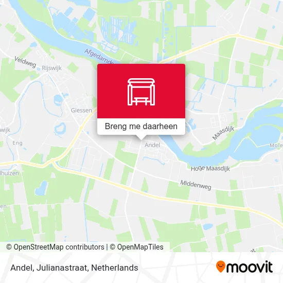 Andel, Julianastraat kaart