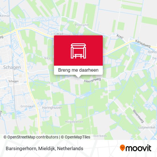 Barsingerhorn, Mieldijk kaart