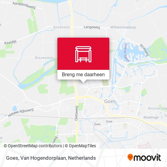 Goes, Van Hogendorplaan kaart