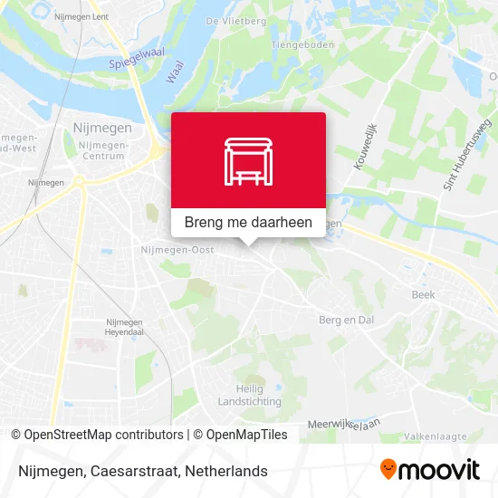 Nijmegen, Caesarstraat kaart