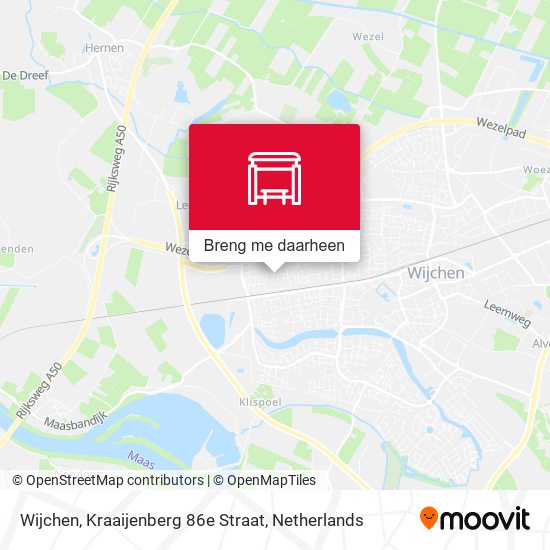 Wijchen, Kraaijenberg 86e Straat kaart