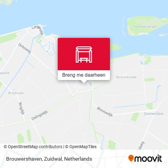 Brouwershaven, Zuidwal kaart