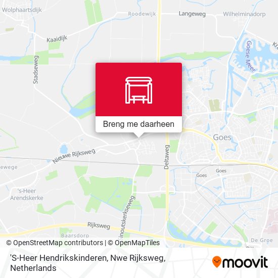 'S-Heer Hendrikskinderen, Nwe Rijksweg kaart