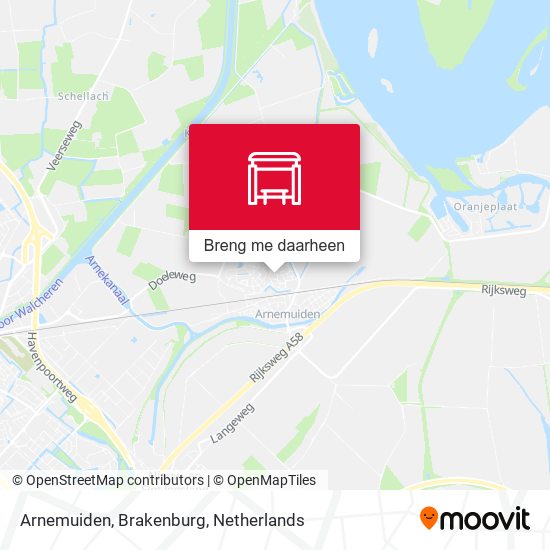 Arnemuiden, Brakenburg kaart