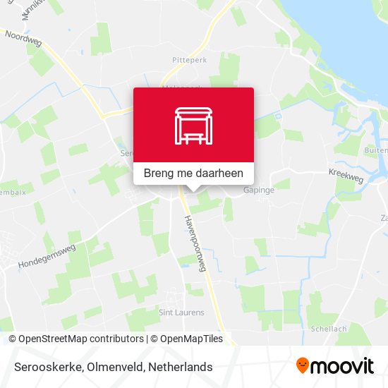 Serooskerke, Olmenveld kaart
